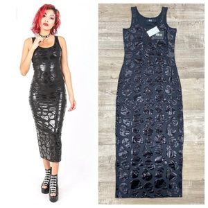 Iron Fist NWT - “Skullz Club” Maxi Dress - size Small